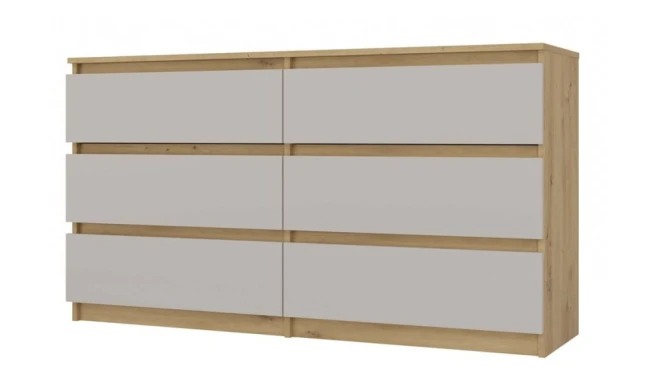 Komoda Malvína M6 140 dub artisan/kašmír