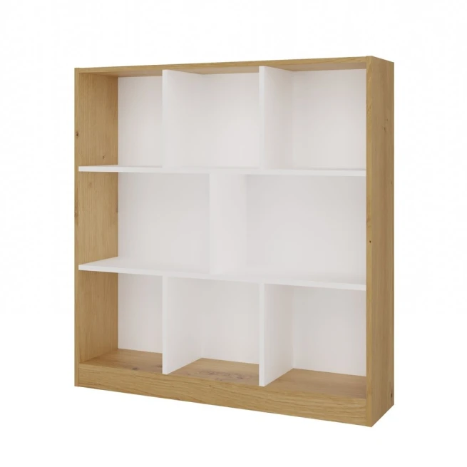 Knihovna Finley 8P dub artisan/bílá