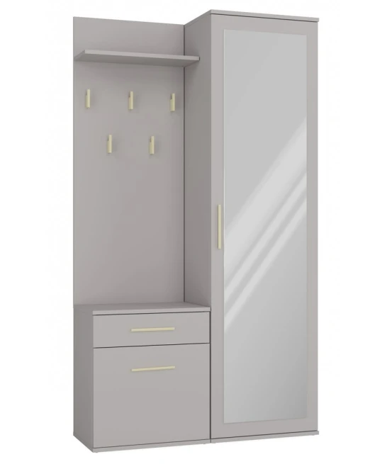 Předsíňová sestava Topaz šedá jíl