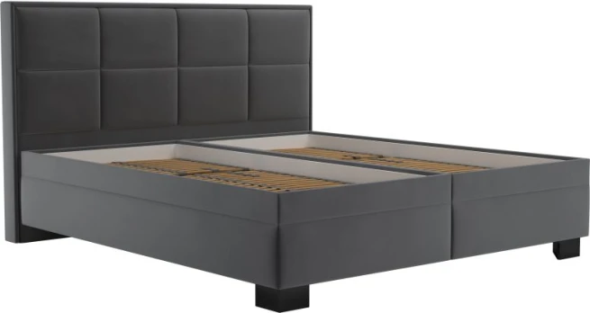Postel Elezar 160x200 šedá/černé nohy