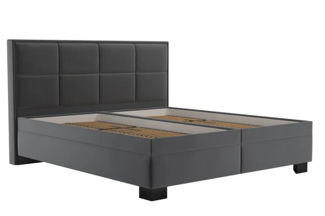 Postel Elezar 180x200 šedá/černé nohy