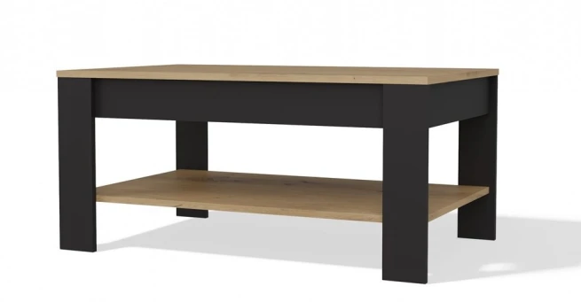 Konferenční stolek Ison dub artisan/černá