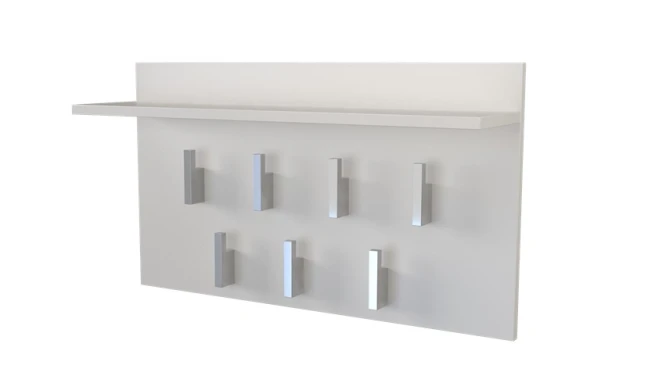 Nástěnný věšák Modis 2F bílá