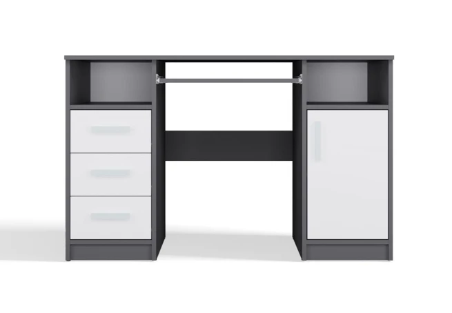 Psací stůl Delvin antracit/bílá