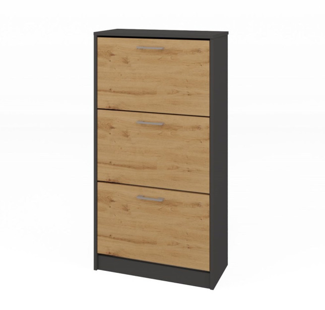 Botník Pura antracit/dub artisan