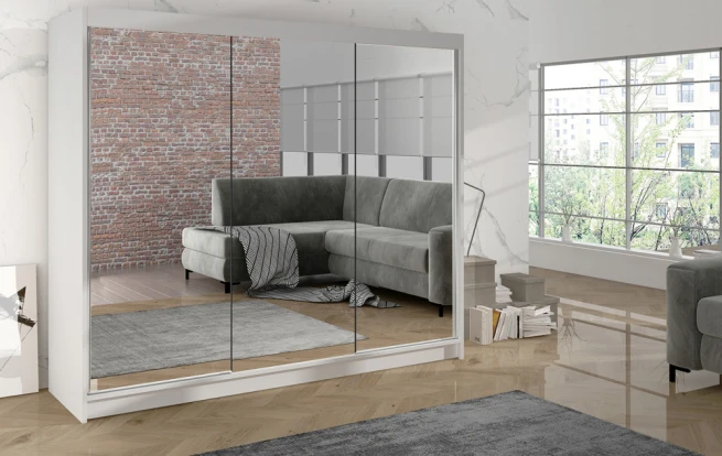 Skříň Debora III 200 - bílá