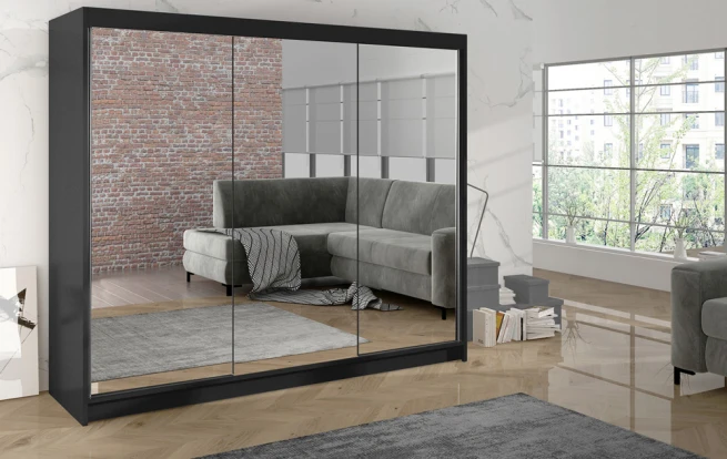 Skříň Debora III 200 - černá