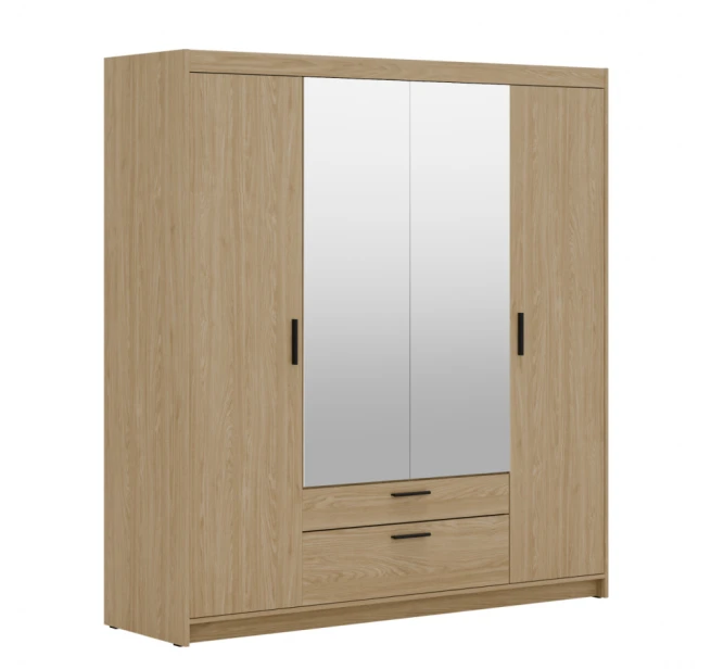 Skříň Enja 4D2S se zrcadlem dub olejovaný