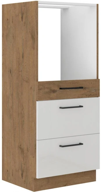 Kuchyňská skříňka Vega 60 DPS 145 3S dub lancelot/bílý lesk