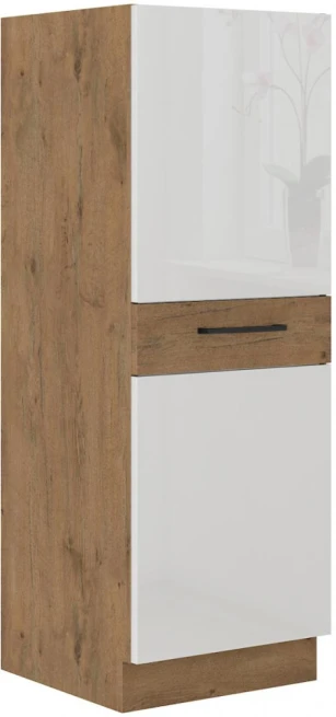 Kuchyňská potravinová skříň Vega 50 DK 145 1F dub lancelot/bílý lesk