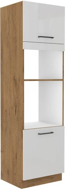 Kuchyňská skříň Vega 60 DPM 210 2F dub lancelot/bílý lesk