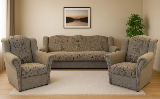 Sedací souprava Agáta Rosita 104 vzor/koo béžová