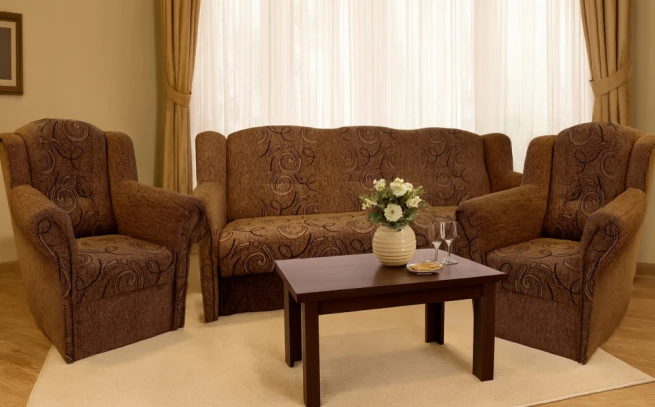 Sedací souprava Agáta Rosita 132 vzor/koo hnědá