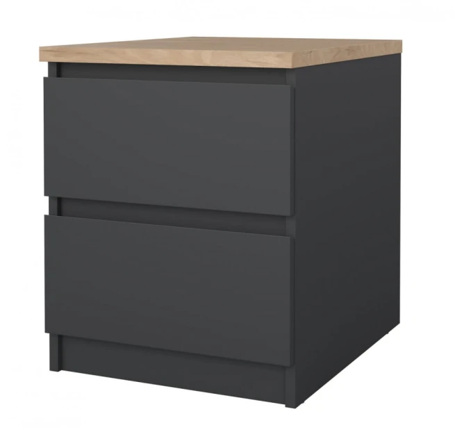 Noční stolek Simplicity 230 šedá/jackson hickory