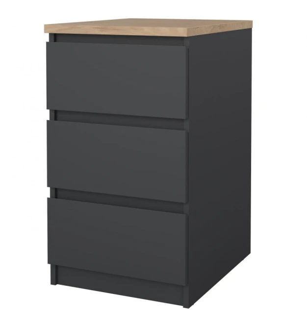 Komoda Simplicity 237 šedá/jackson hickory