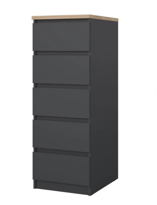 Komoda Simplicity 233 šedá/jackson hickory