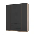 Skříň Keny I - dub evoke/černá