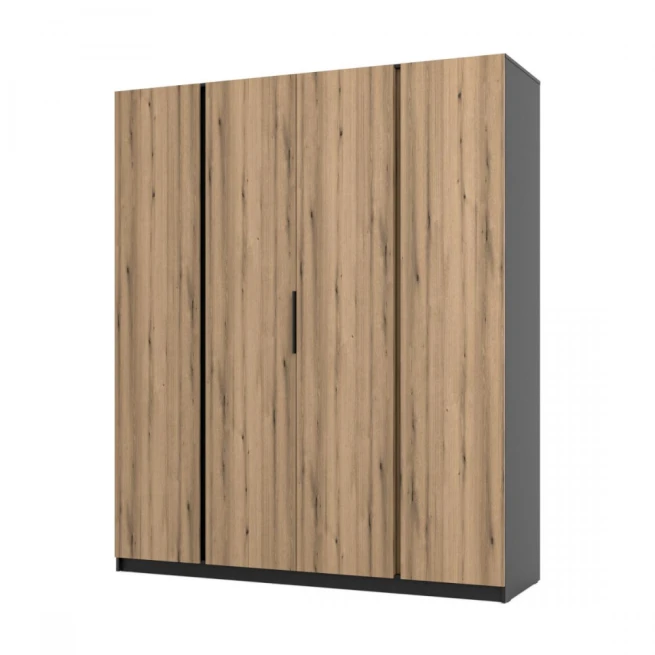 Skříň Keny VII - černá/dub evoke