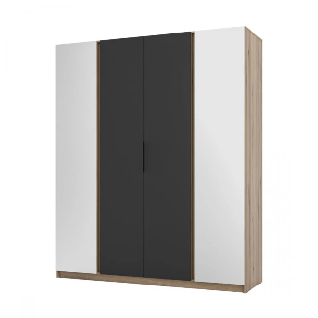 Skříň Keny VIII - dub evoke/černá