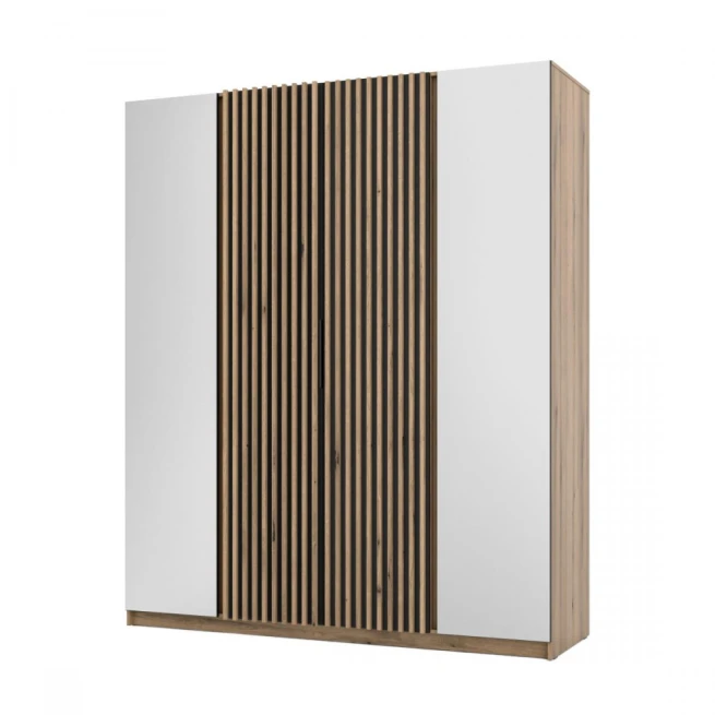 Skříň Keny XIV - dub evoke/černá