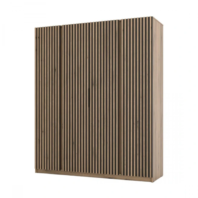 Skříň Keny XV - dub evoke/černá