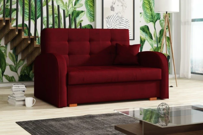 Rozkládací křeslo Vivian Gold II bordó