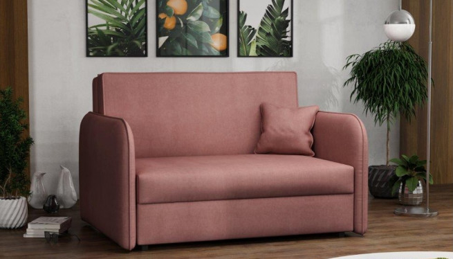 Rozkládací křeslo Vivian Loft II Mono růžová