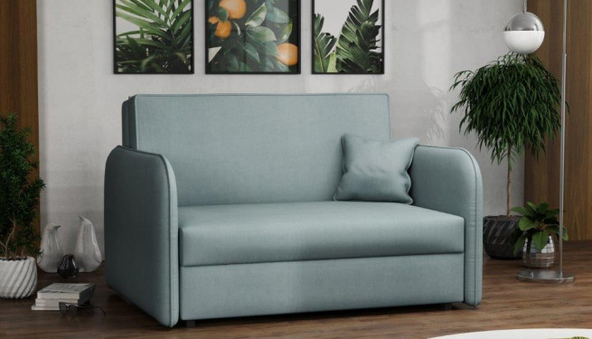 Rozkládací křeslo Vivian Loft II Mono světle zelená