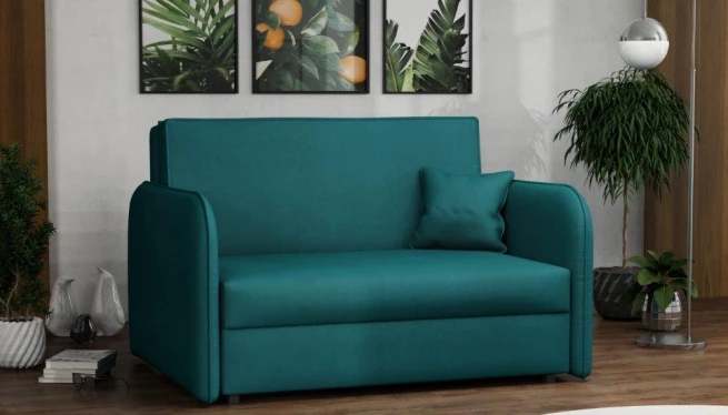 Rozkládací křeslo Vivian Loft II Mono tmavě zelená