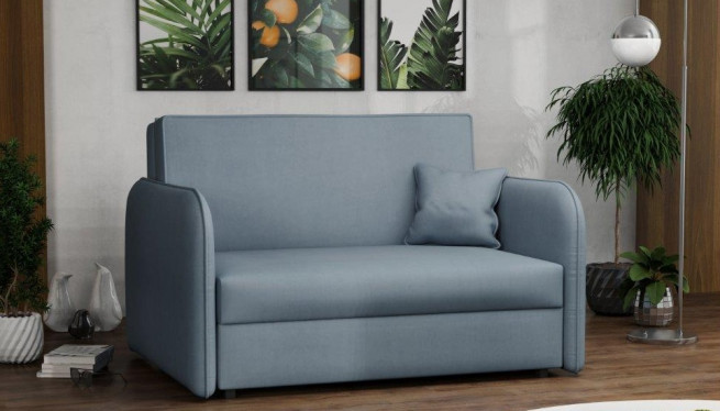Rozkládací křeslo Vivian Loft II Mono světle modrá