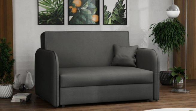 Rozkládací křeslo Vivian Loft II Mono tmavě šedá
