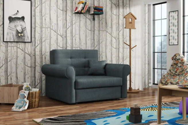 Rozkládací křeslo Vivian Silver I Paros šedá