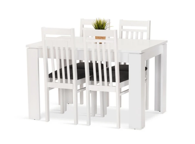 Jídelní set Dante 4 bílá/zelená