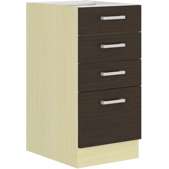 Kuchyňská skříňka Christo 40D-4S-BB dub ferrara / legno tmavé