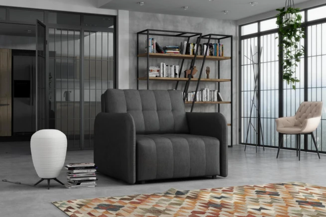 Rozkládací křeslo Vivian Grand I Kronos tm.šedá