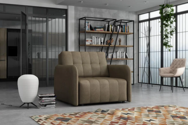 Rozkládací křeslo Vivian Grand I Paros sv. hnědá