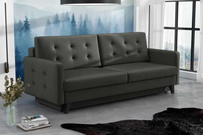 Pohovka Fjord tmavě šedá