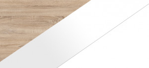 Dub sonoma/Bílý lesk/Bílý