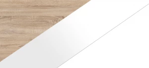 Dub sonoma/Bílý lesk/Bílý