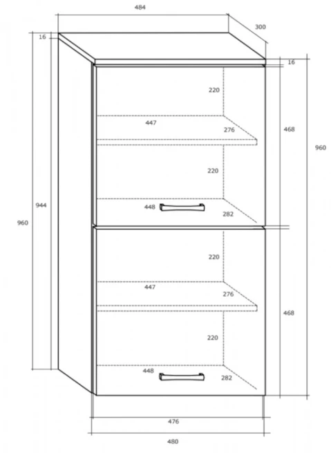 Závěsná skříňka Magic 06