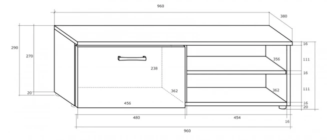 TV stolek Magic 04 krátký