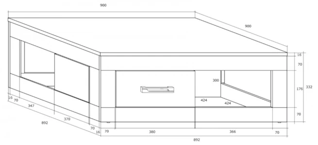 Konferenční stolek Verin 02