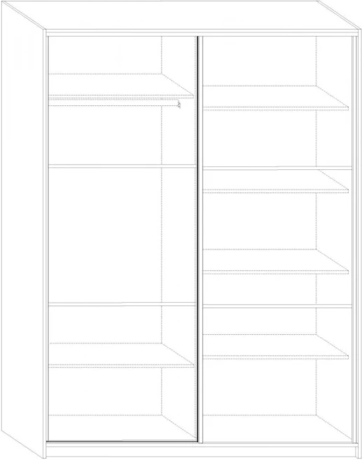 Šatní skříň Rico 160