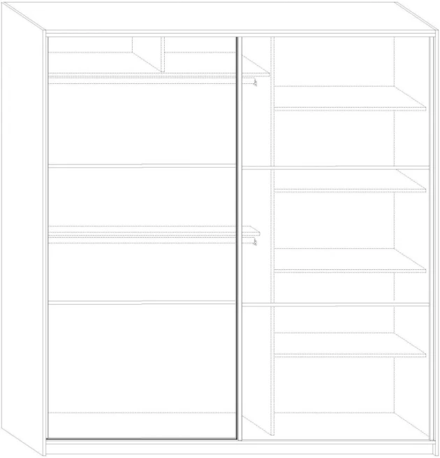 Šatní skříň Rico 200