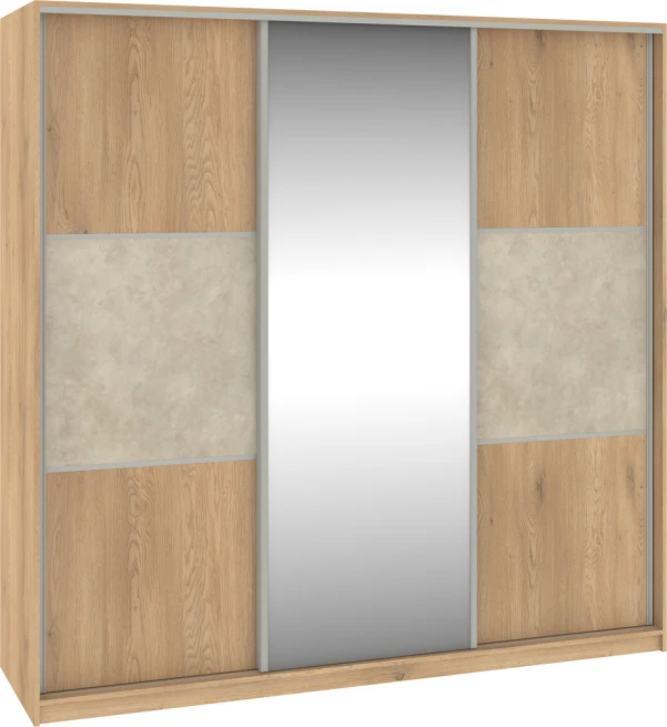 Šatní skříň Rico 220 se zrcadlem