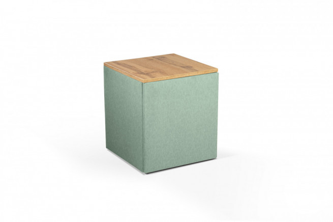 Čalouněný noční stolek AZA 1D - dřevo