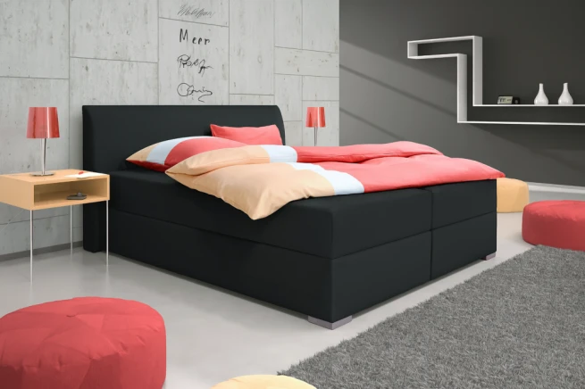 Postel boxspring Twister 140x200 - Antracit