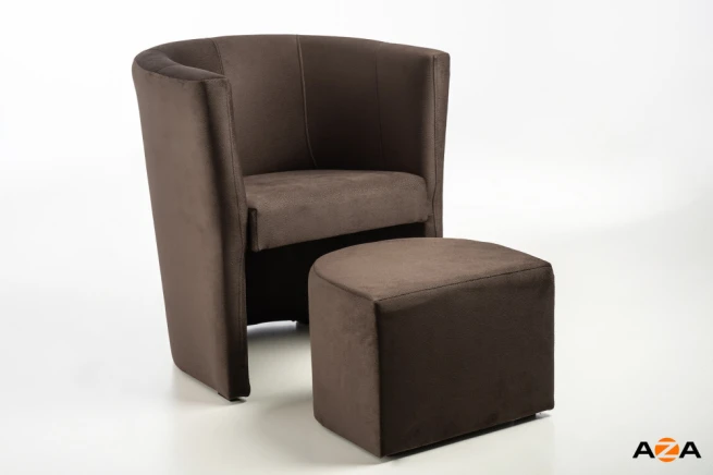 Klubové křeslo Cuba - hnědá