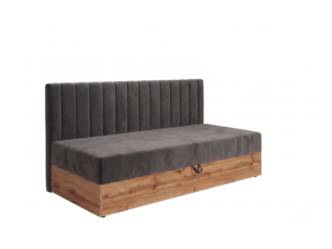 Postel s bočním čelem a úložným prostorem 120x220 Kometa 1