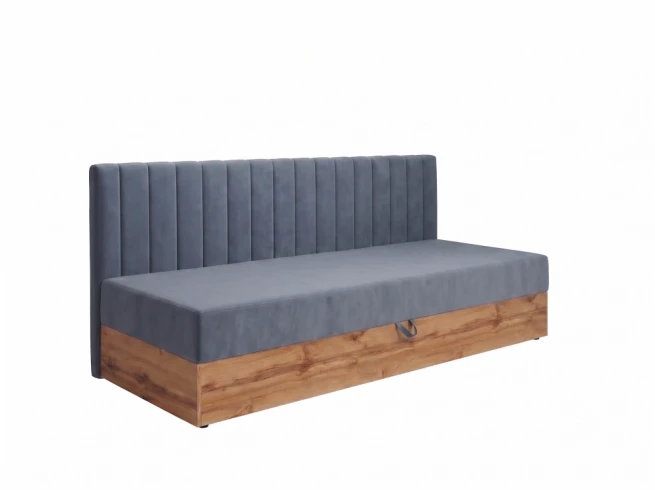Postel s bočním čelem a úložným prostorem 100x220 Kometa 1